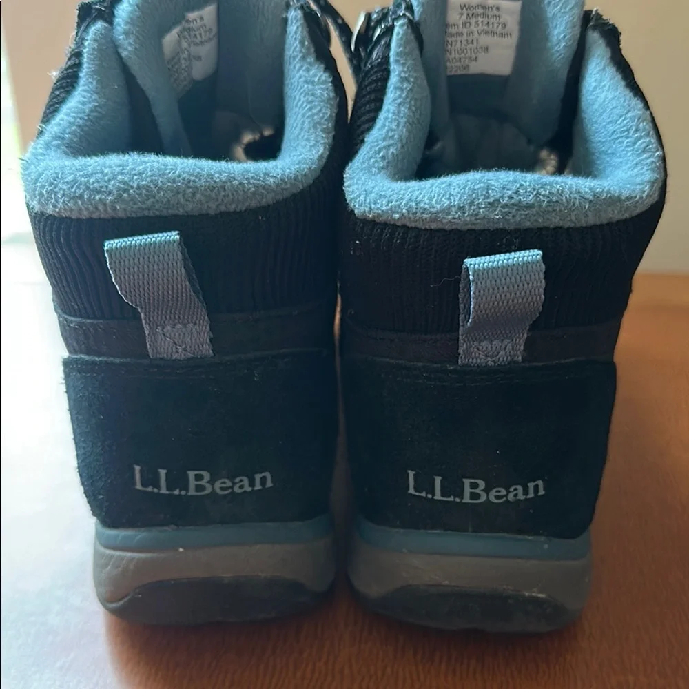 L.L. Bean Blue and Gray Boots Waterproof Durable Design